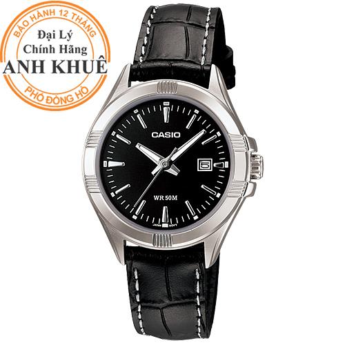Đồng hồ nữ dây da casio anh khuê ltp-1308l-1avdf