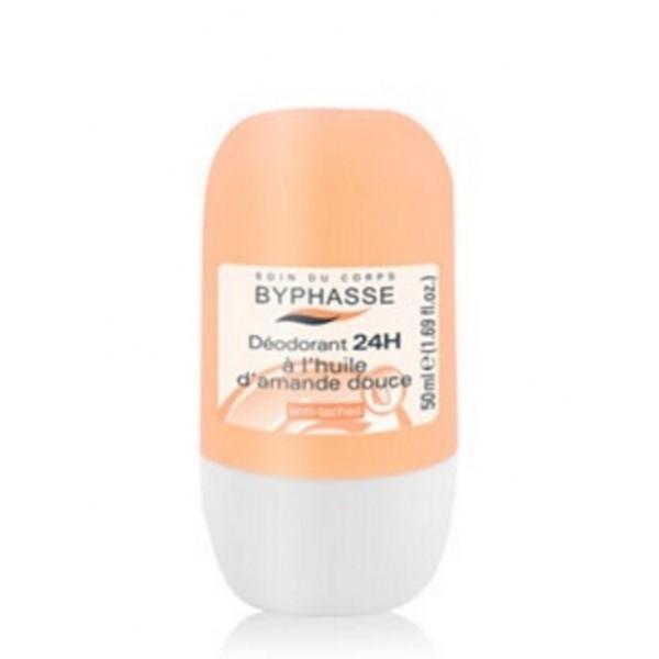 Lăn Khử Mùi Byphasse Hương hạnh nhân 50ml)