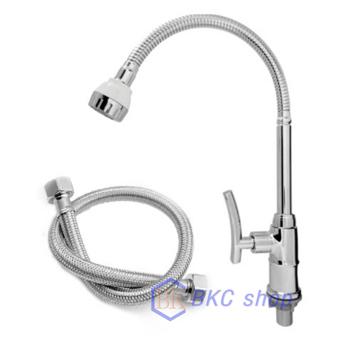 Bộ vòi rửa chén lạnh cần lò xo Sanji CL22B