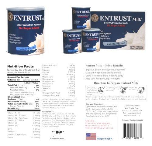 Sữa dành cho người tiểu đường Entrust Milk 400g