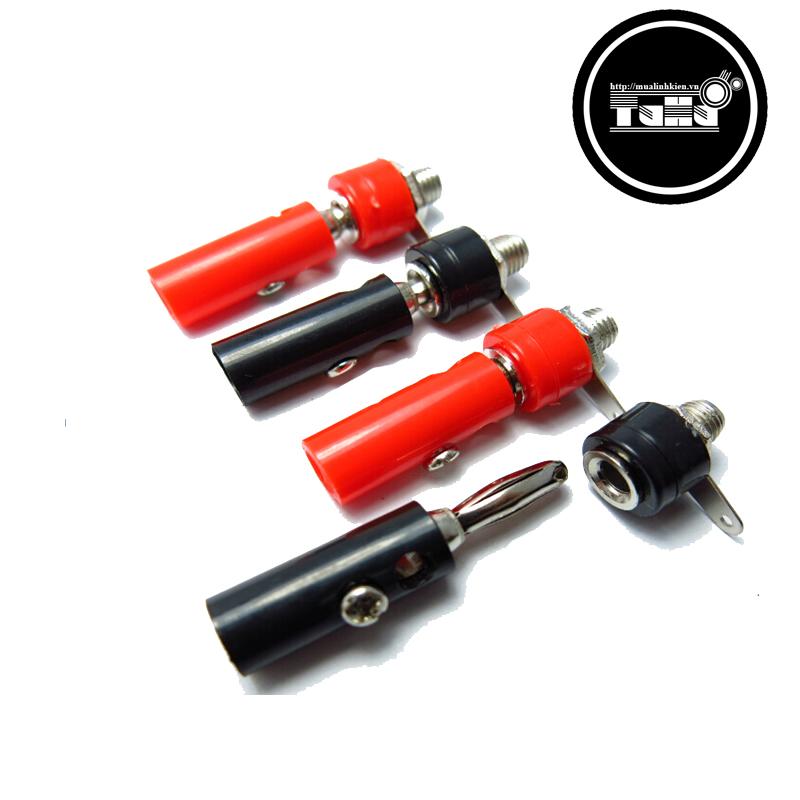 Bộ 10 đầu jack bắp chuối 910mr 4mm đực