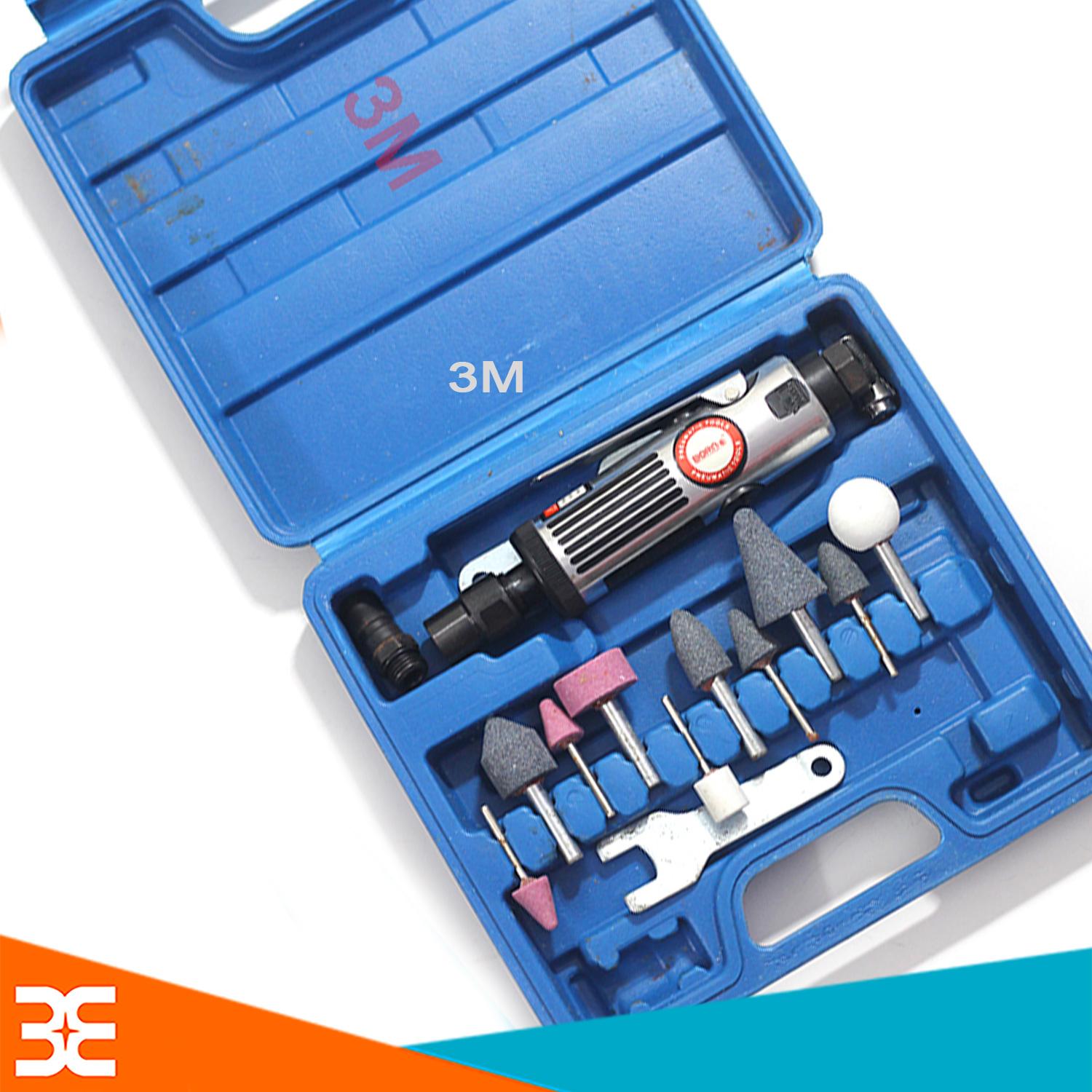 Bộ Máy Mài Hơi Mini Cầm Tay Die Grinder 8206 Trục Kẹp 3mm/6mm