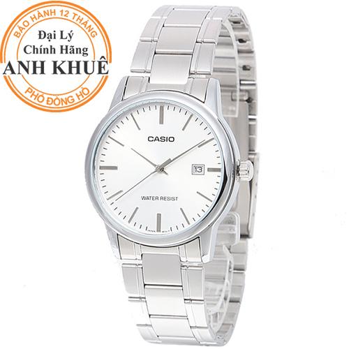 Đồng hồ nam dây kim loại casio anh khuê mtp-v002d-7audf