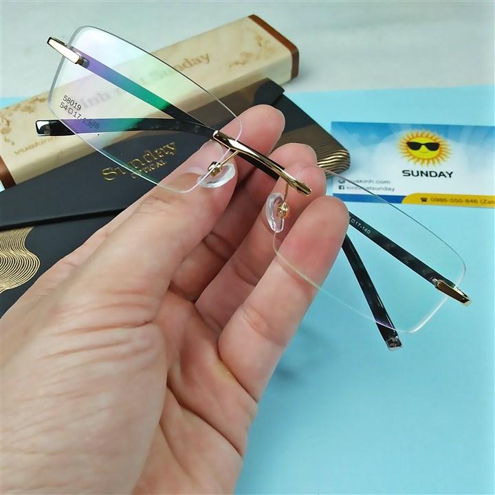 Gọng kính cận không viền Sunday V25