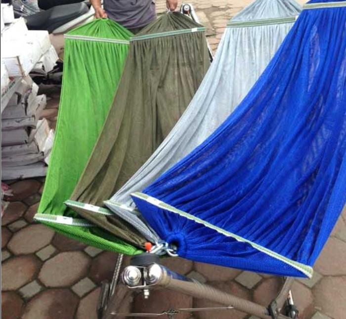Võng xếp lưới 2 lớp đủ màu rất bền hàng xuất khẩu