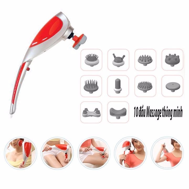 MÁY MASSAGE CẦM TAY HỒNG NGOẠI 10 ĐẦU 6