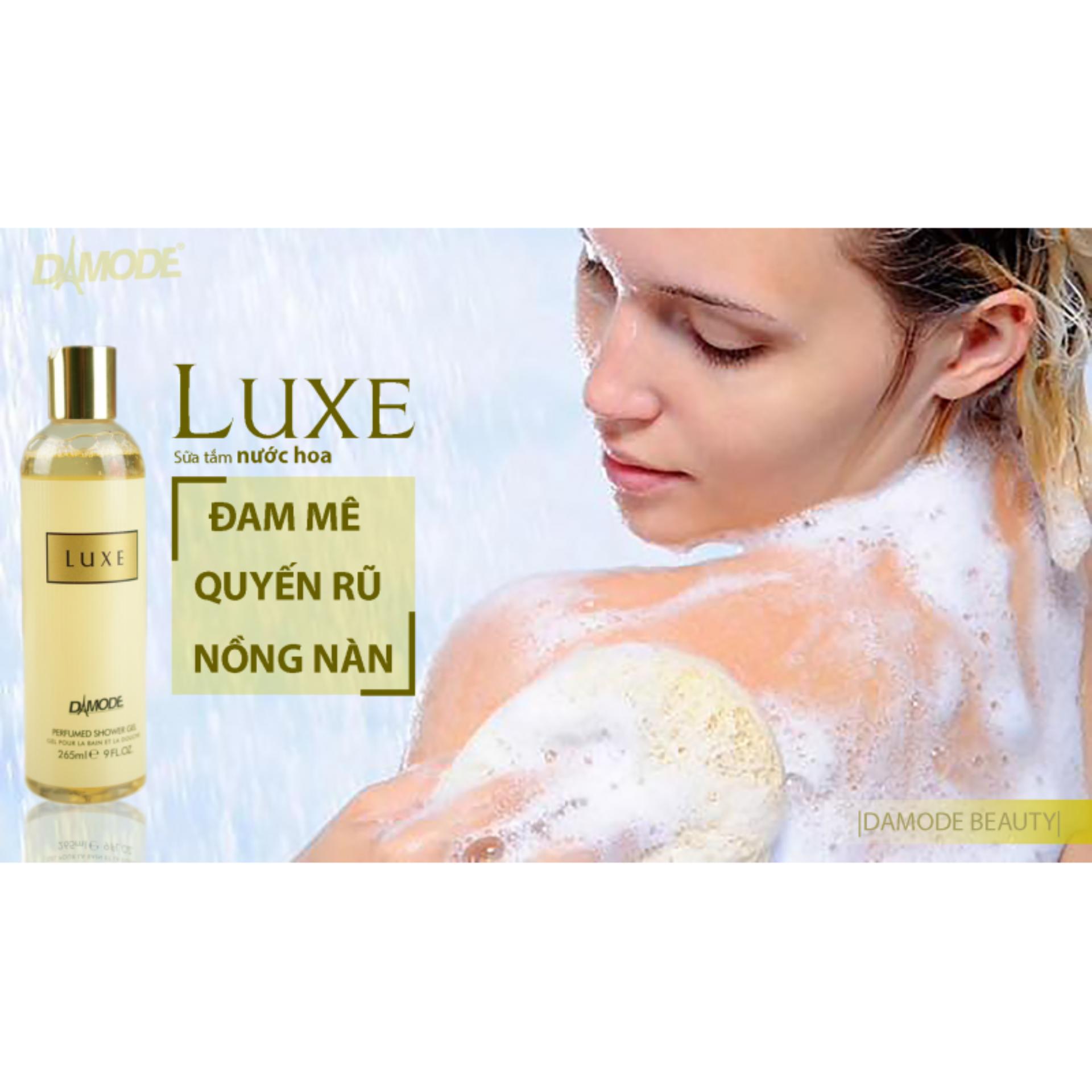 Sữa tắm hương nước hoa cao cấp độc quyền damode luxe 265ml dành cho nữ