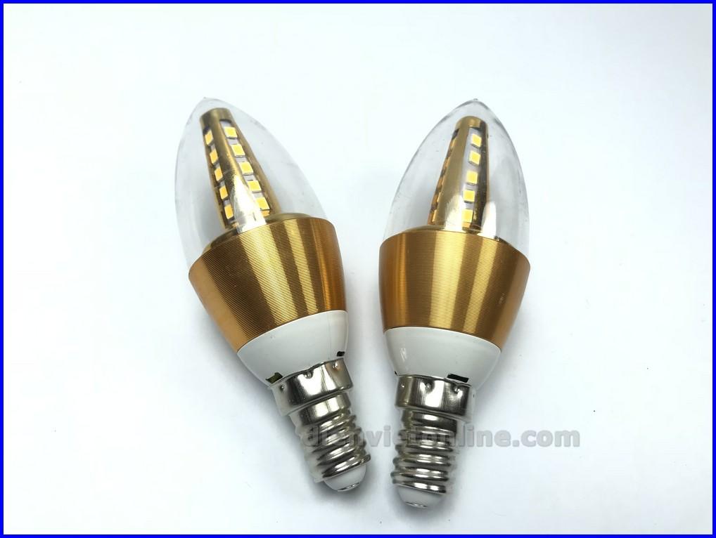 [Combo] 2 bóng led ớt trang trí 5W đui E14 - Điện Việt. Công suất 5W tiết kiệm điện năng. Thiết kế bóng nhỏ gọn đẹp mắt.