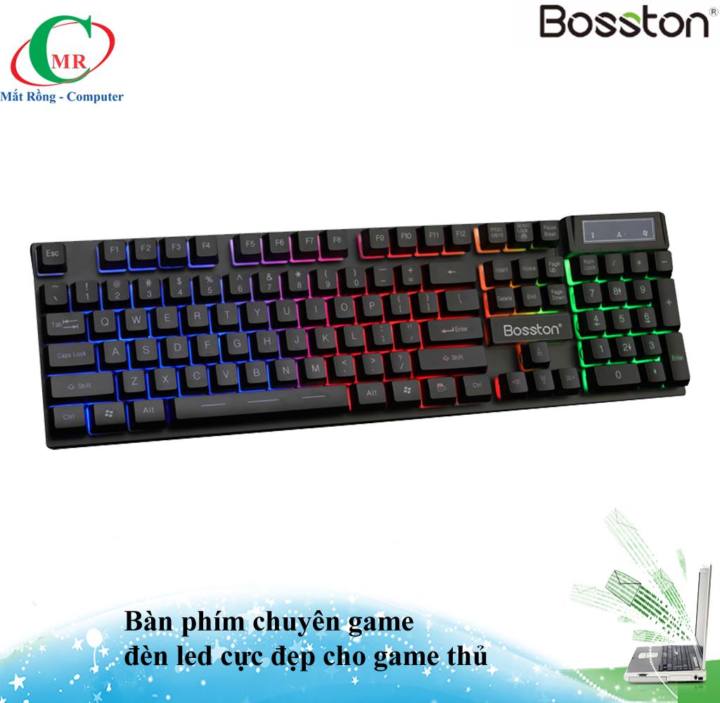 Bàn phím chuyên game đỉnh cao Bosston 803 led 7 màu có dây dài 1.5m