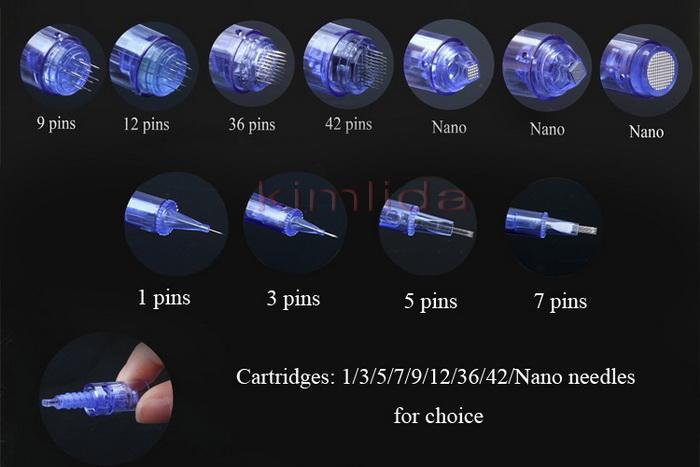 [HCM]Combo 5 Đầu Kim Máy Phi Kim Dr Pen A1 - A6 Kim xanh