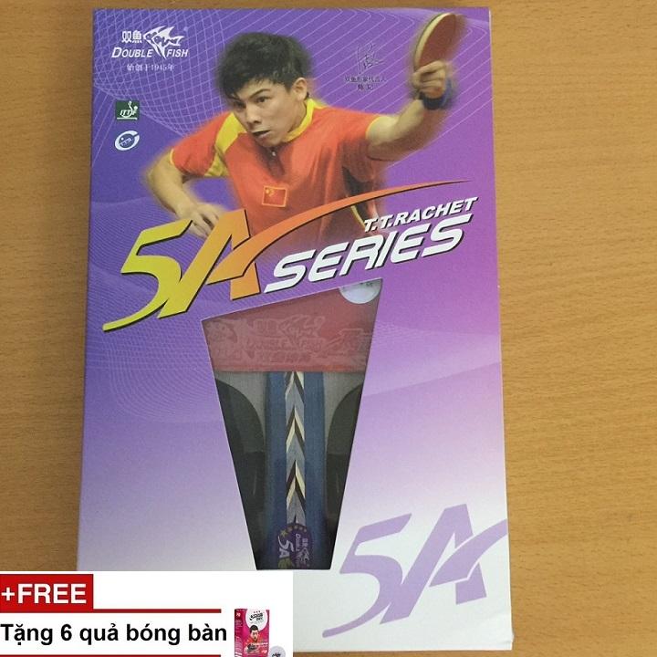 Vợt Bóng Bàn Double Fisch 5AC + tặng hợp quả bóng bàn DHS 3sao 6 quả