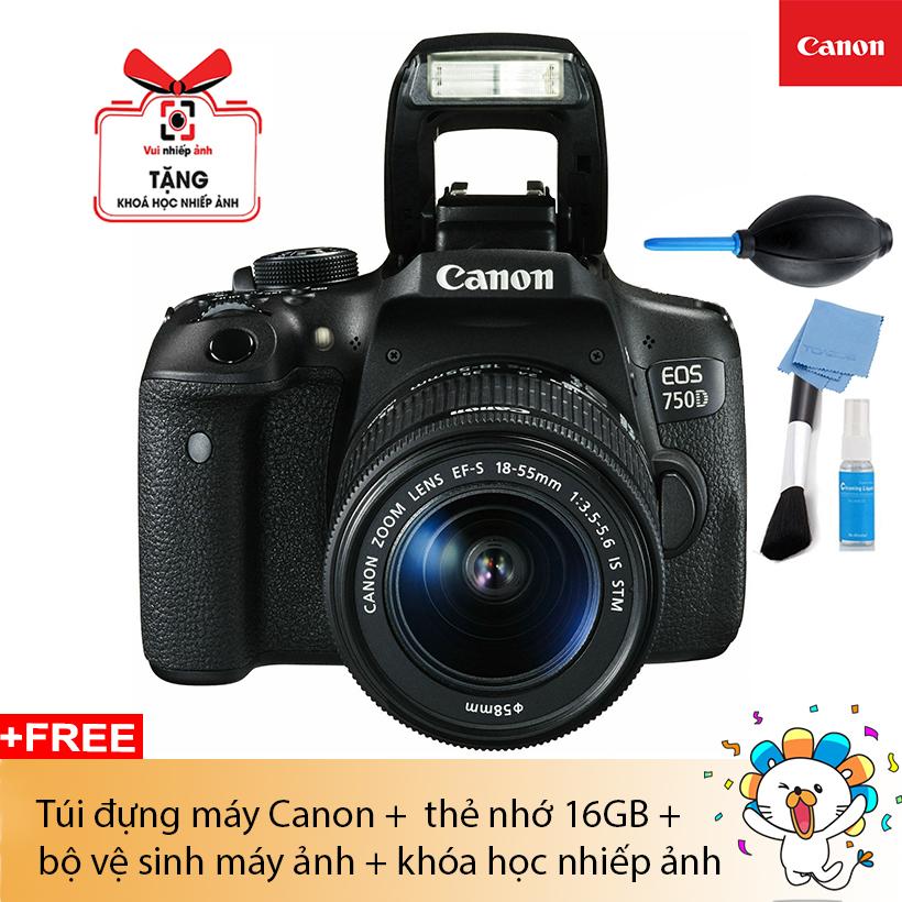 Giảm Giá Ưu Đãi Khi Mua Máy ảnh Canon EOS 750D + Lens Kit EF S18-55 IS STM ( Chính Hãng Canon Lê Bảo Minh) Giảm Giá Ưu Đãi Khi Mua Máy ảnh Canon EOS 750D + Lens Kit EF S18-55 IS STM ( Chính Hãng Canon Lê Bảo Minh)