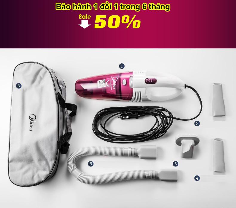 Máy Hút Bụi Công Suất Lớn Giá Rẻ Midea - Máy Hút Bụi Mini Cầm Tay, Máy Hút Bụi Gia Đình ( Giảm -50% ,BH 12 THÁNG)