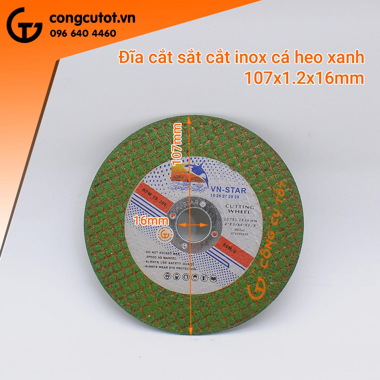 Lưỡi cắt  - Đá cắt sắt, inox cá heo xanh