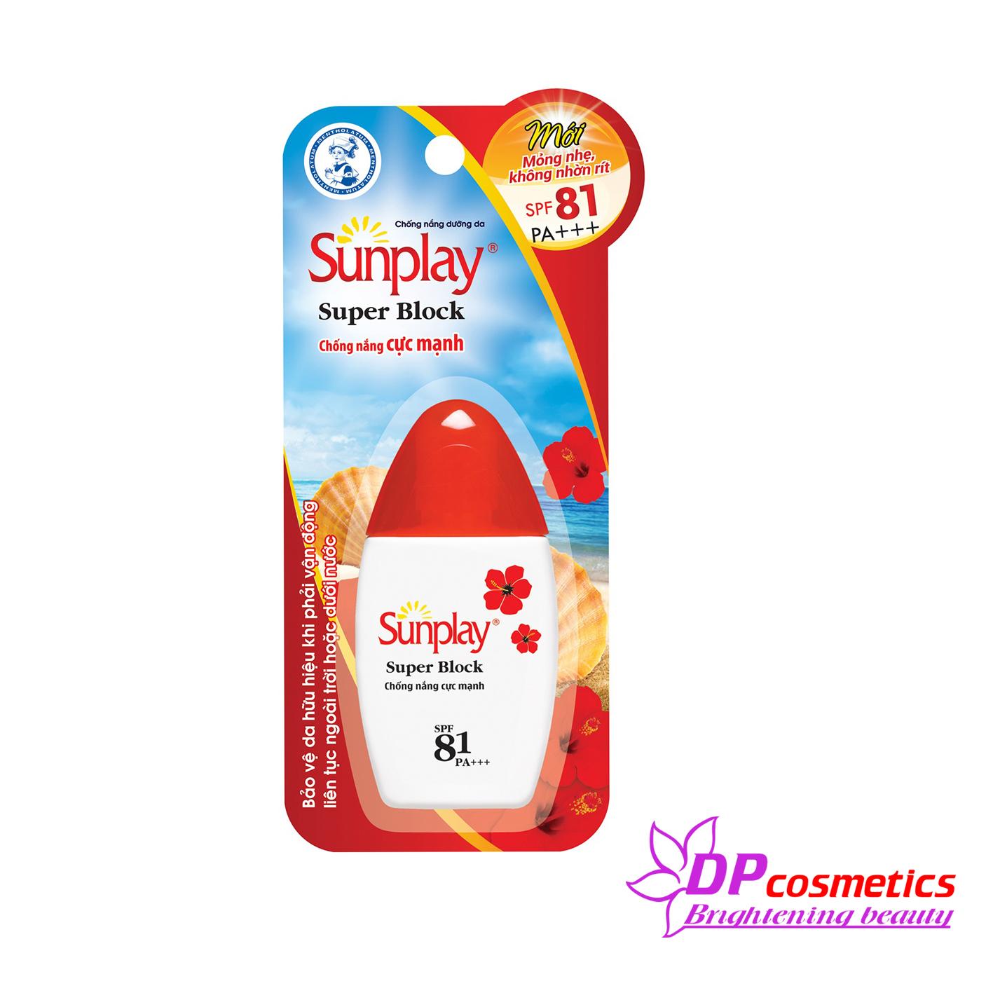 Sữa chống nắng sunplay cực mạnh sunplay super block spf 81 pa++++ 30g