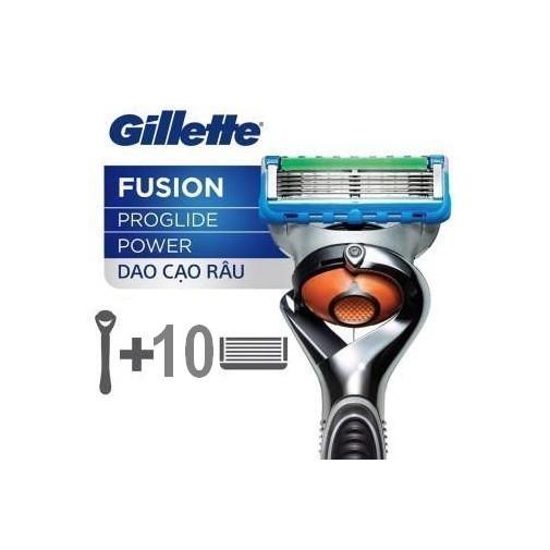 Dao cạo Gillette Fusion 5+1 thường kèm 10 đầu thay thế