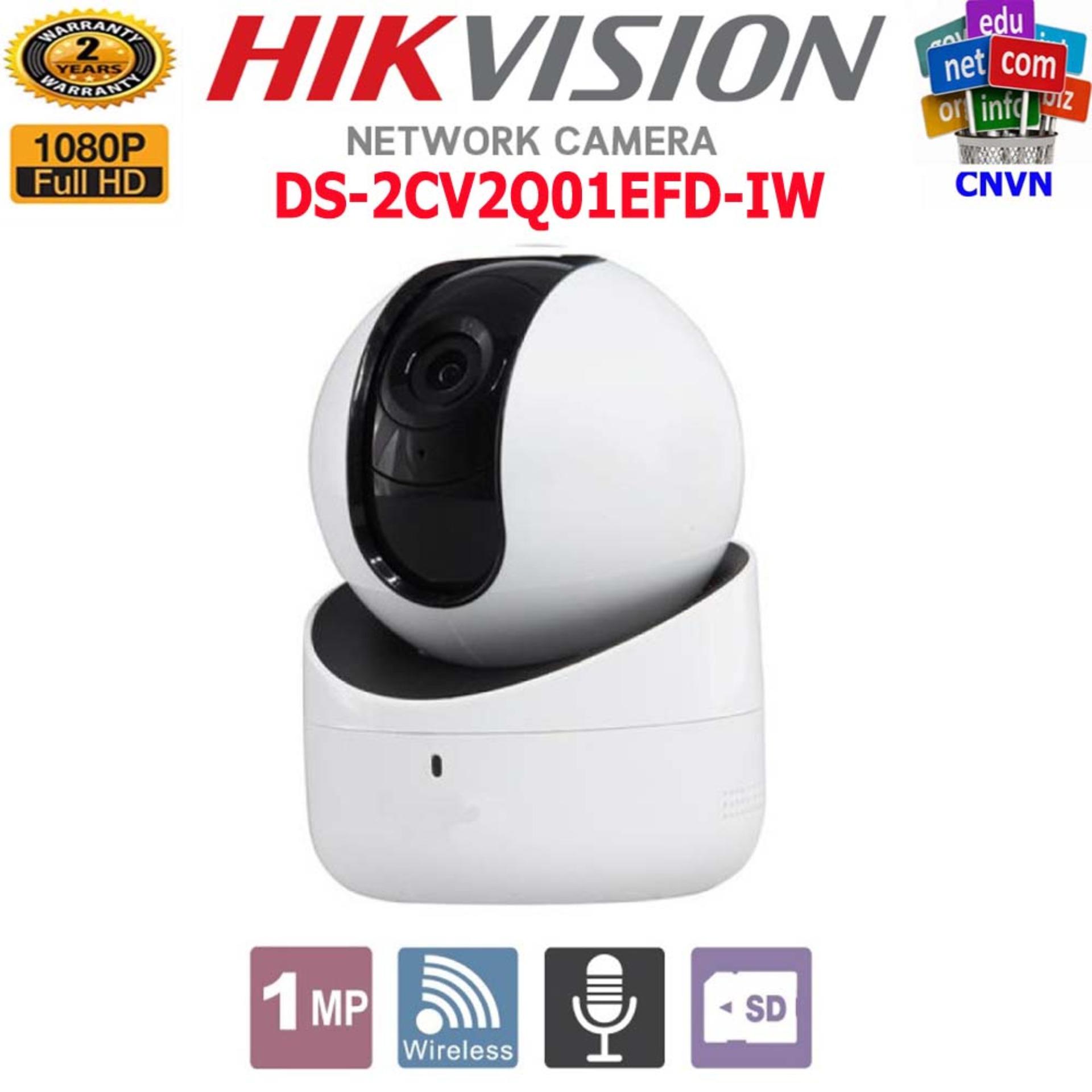 Camera robot ip wifi xoay 4 chiều 1mp hikvision ds-2cv2q01efd-iw - tuyệt đẹp