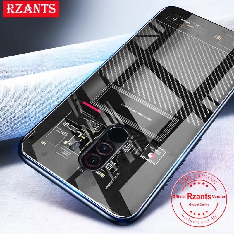 Rzants Ốp lưng cho Xiaomi PocoPhone F1 Case【Exploratory version】Smooth Tempered Glass Ultra-thin Shockproof Hard Back Phone Casing