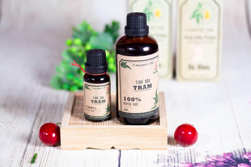 Combo Tinh dầu tràm 100ml+ Tinh dầu 10ml + tặng vòng dâu tằm