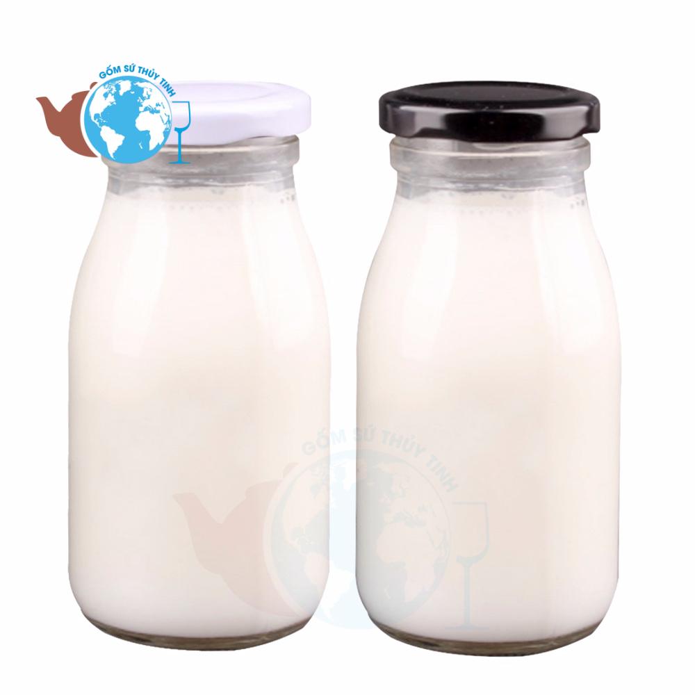[HCM]COMBO 2 Chai Thuỷ Tinh Đựng Sữa 200ml