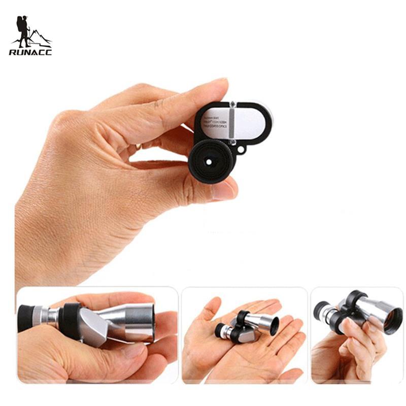 ống nhòm đơn mini bỏ túi 8x20 tầm nhìn 1km vỏ nhôm