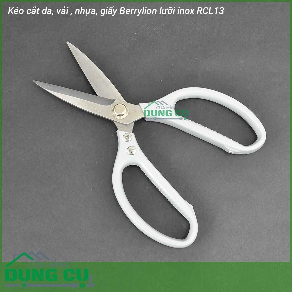 Kéo Berrylion lưỡi inox RCL13 chuyên cắt vải, da, giấy, nhựa .....
