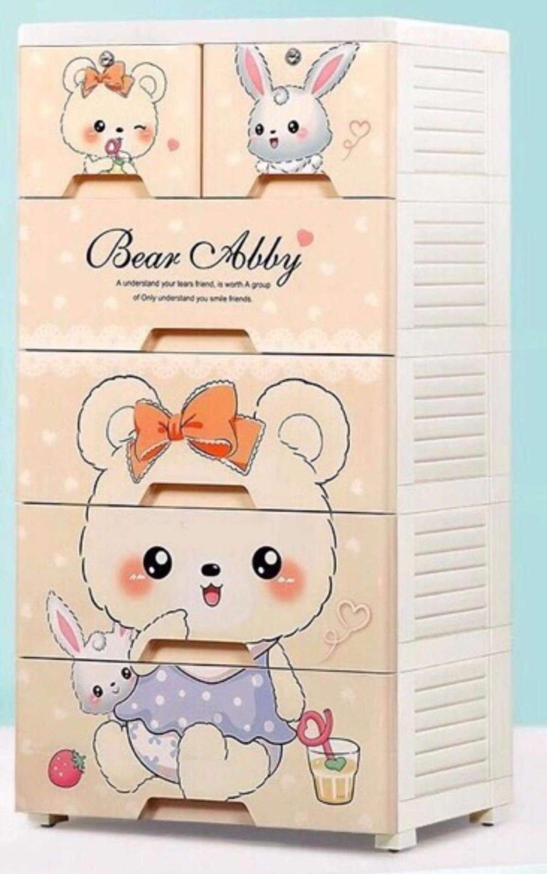 Tủ nhựa 5 tầng 6 ngăn có khóa