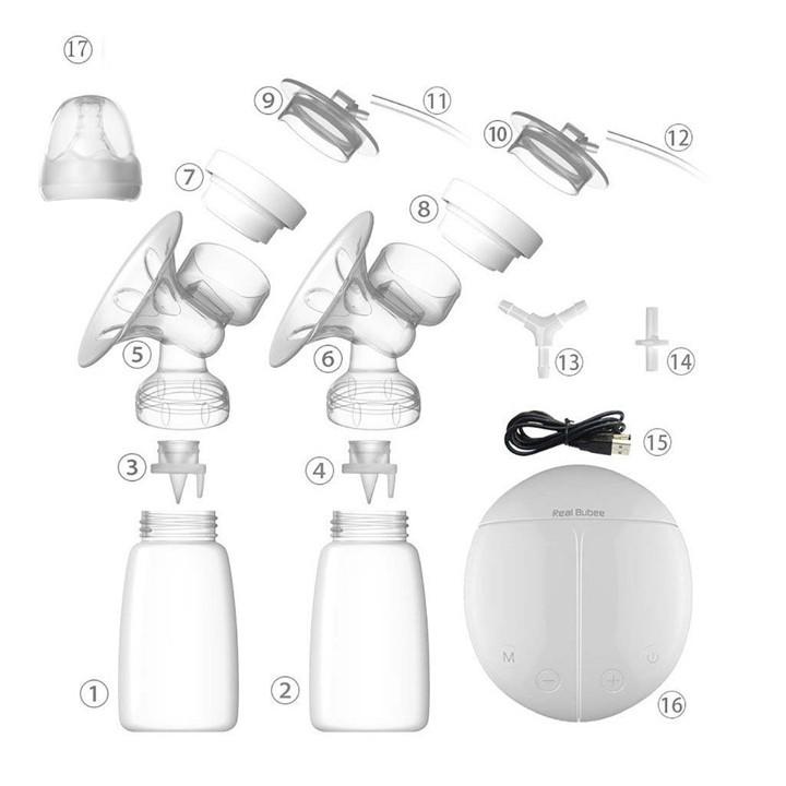 Máy hút sữa điện đôi real bubee giúp mẹ thoát khỏi cơn tắc sữa