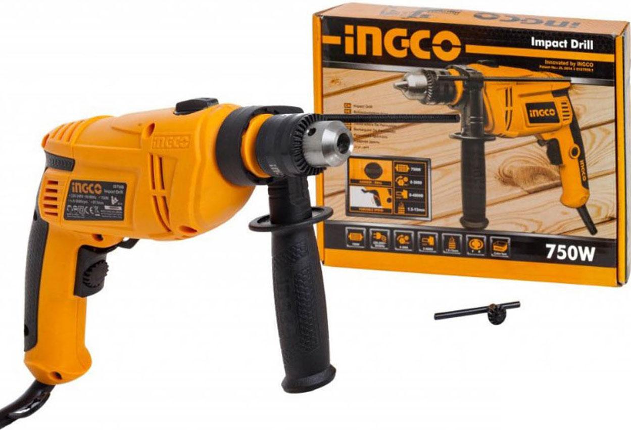 13mm máy khoan búa 750w ingco id7508e