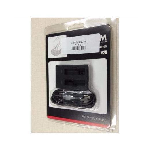 Dual-slot battery charger sjcam m20 - sạc đôi sjm20