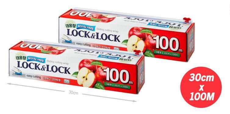 Màng bọc thực phẩm lock&lock lwp804 30cm x 100m - made in korea