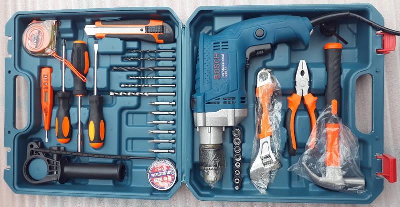 Mua ngay Máy Khoan Cầm Tay Chất Lượng Giá Tốt-Máy khoan động lực Bosch SET 30 chi tiết 910W