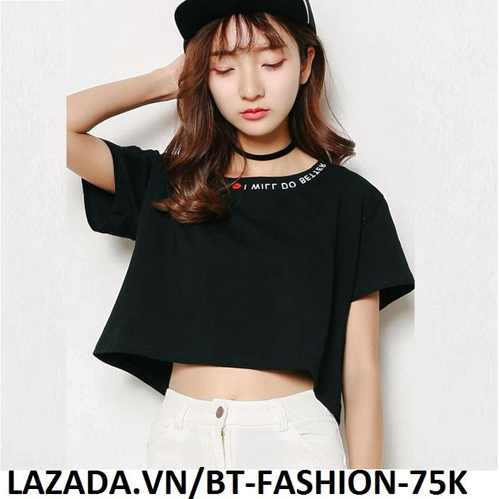 Áo Thun Nữ Kiểu  Crop Top (Hở Eo) Thời Trang Hàn Quốc Mới - BT Fashion (AK-BETTER)