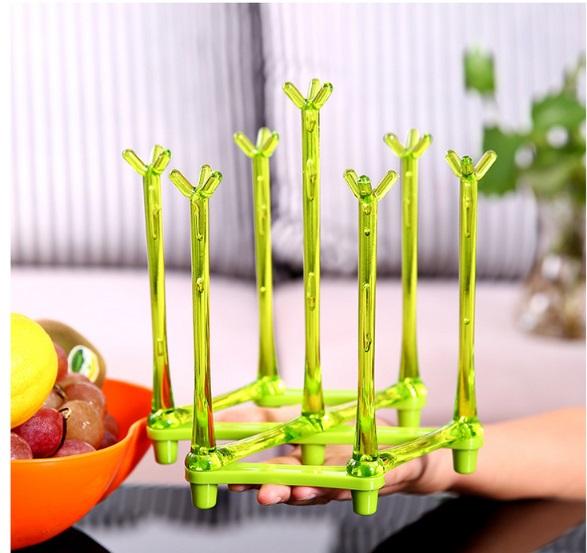 Kệ úp ly 7 chân xếp gọn