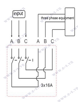 Timer hẹn giờ 3 pha ES-317