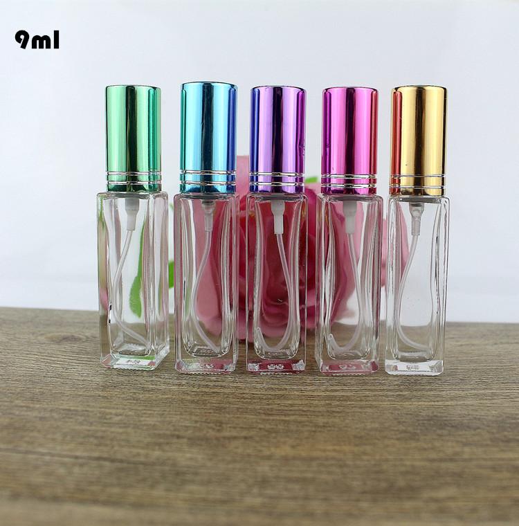 (9k/c) 05 Lọ chiết nước hoa thủy tinh 9ml trụ vuông