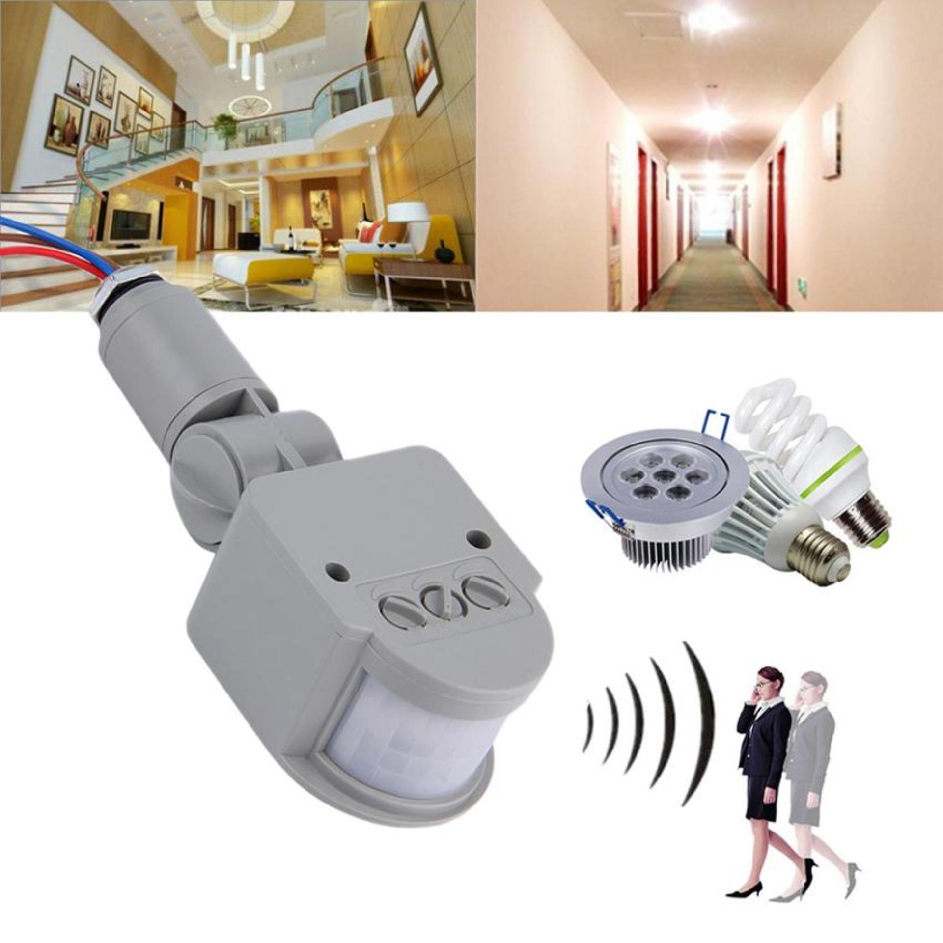 Đèn Cảm Biến Hồng Ngoại, Thiết bị cảm biến tự động SZ385, đèn tự phát sáng khi có người - Tự động tắt bật Đèn Chuông - Chống Trộm + Bóng xốp loại 2
