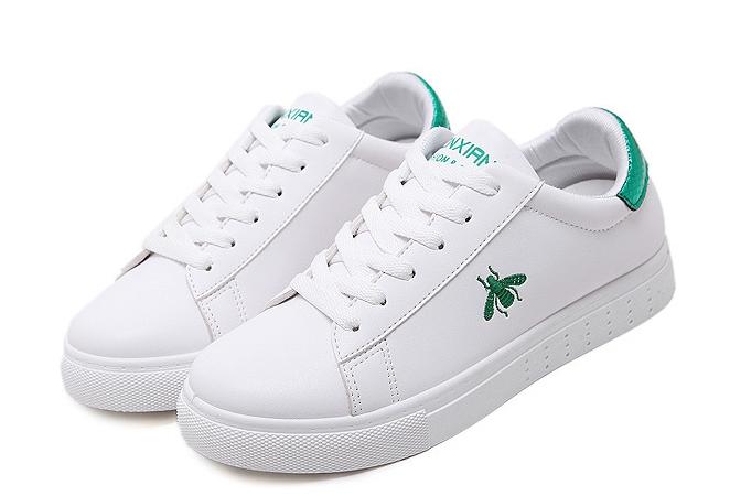 Giày sneaker nữ thời trang doha shop sn33668x trắng phối xanh