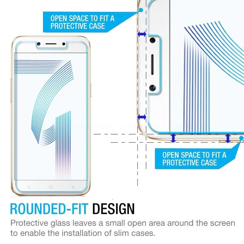Bộ 2 Kính cường lực trắng trong cho OPPO A71K