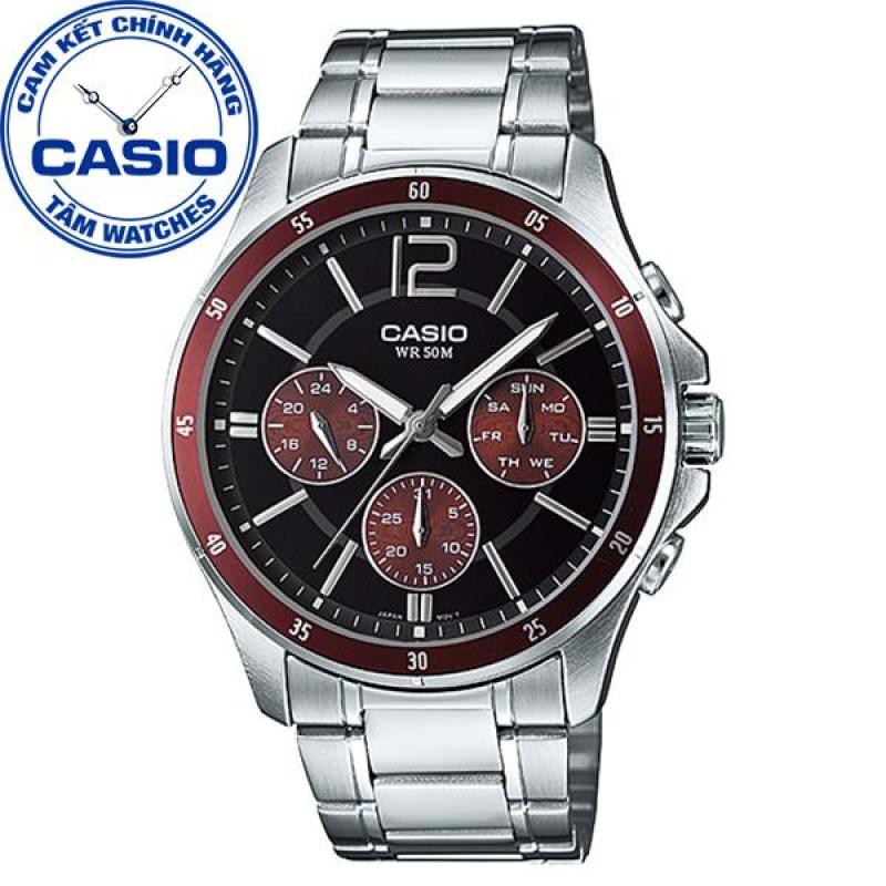 Đồng hồ nam dây thép không gỉ Casio Standard Anh Khuê MTP-1374D-5AVDF
