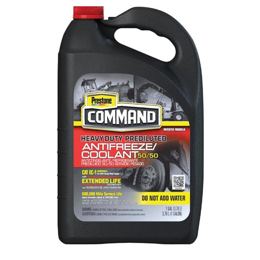 Nước làm mát màu đỏ prestone command coolant 50/50 3.78l