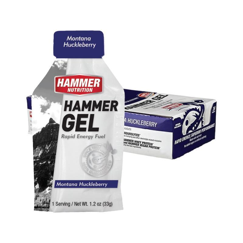 Hộp 24 gói gel uống bổ sung năng lượng vị việt quốc đen-  Hammer Gel Huckleberry nhập khẩu