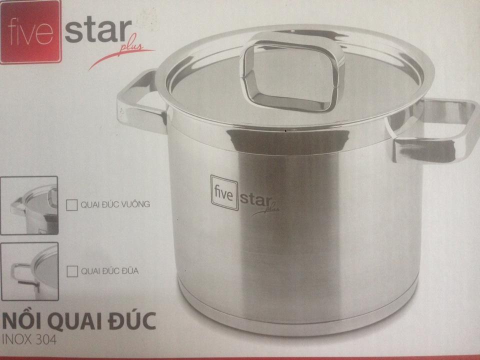 Nồi Luộc Gà Inox 304 quai đúc Fivestar 26cm (thân cao)
