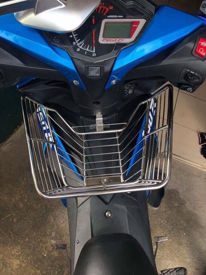 Rổ giữa inox cho xe Winner 150 V1 cao cấp