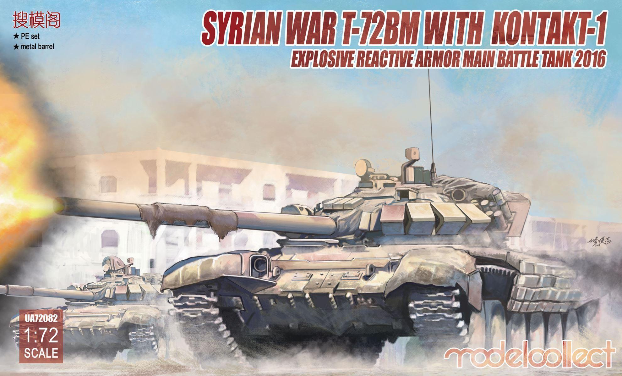 Mô hình lắp ghép xe tăng T-72BM Syrian