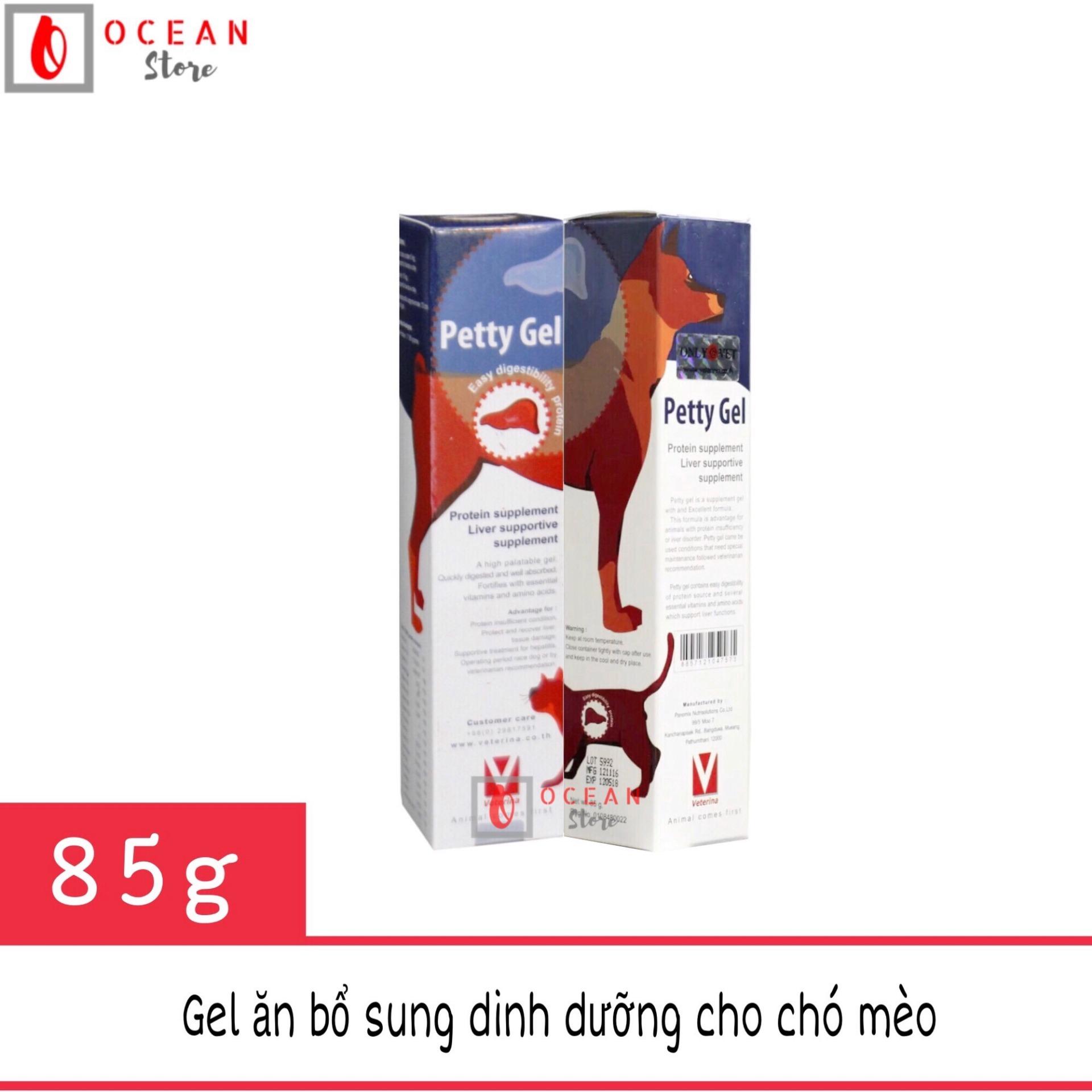 Gel ăn bổ sung chất dinh dưỡng cho chó mèo - Petty Gel 85g