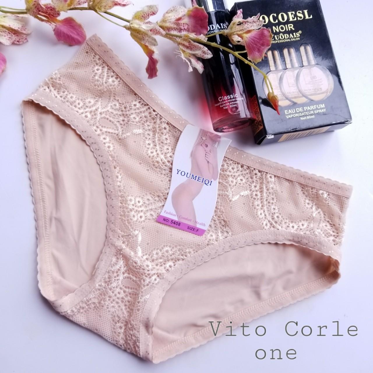 10 quần lót nữ coton lụa phối ren cao cấp YOUMEIQI 5408 . Vito Corleone
