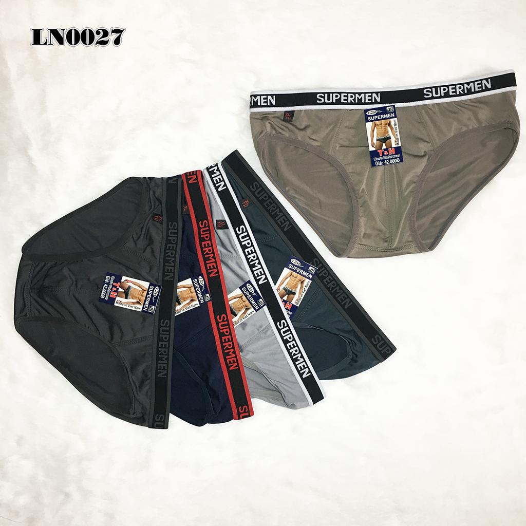 [HCM]05 Quần lót nam SUPERMEN thun lạnh lưng bản rộng