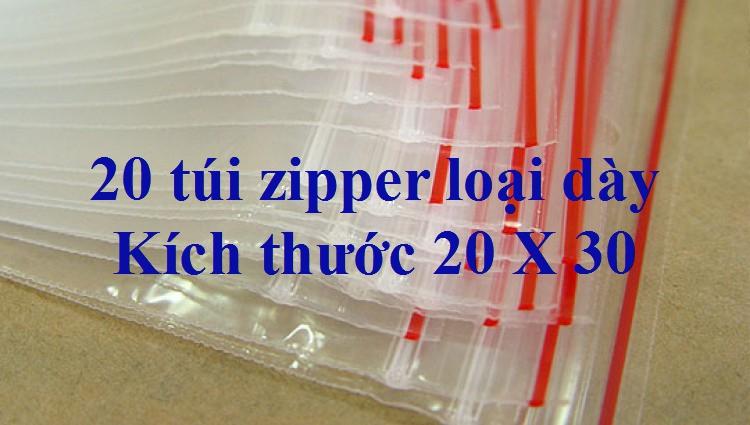20 túi zipper loại dày kích thước 20X30 giá tốt - rab.store