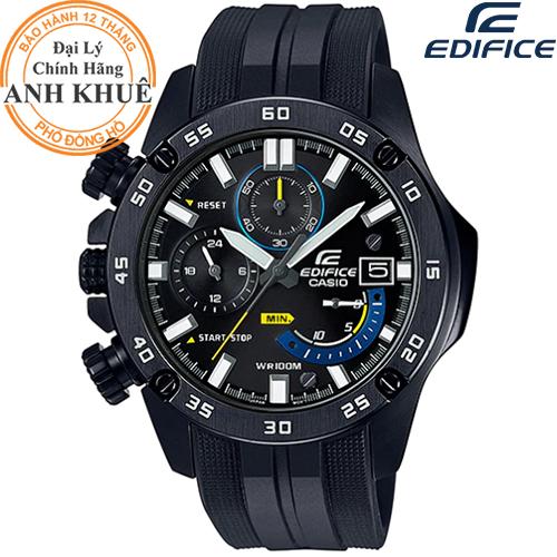 Đồng hồ nam dây cao su edifice chính hãng casio anh khuê efr-558bp-1avudf
